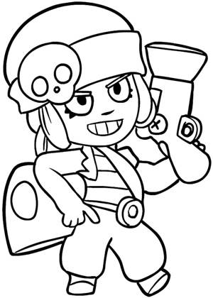 Пенни из Браво Старс Раскраска из Браво Старс Пенни