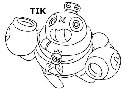 Тик из Браво Старс Раскраска из Браво Старс Тик