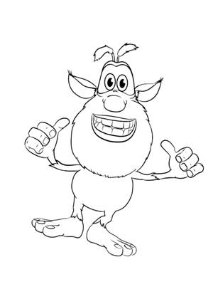 Буба − раскраска 18