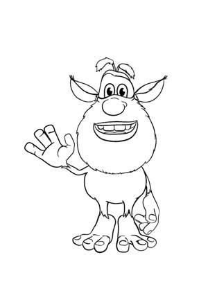 Буба − раскраска 19