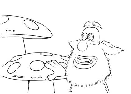 Буба − раскраска 2