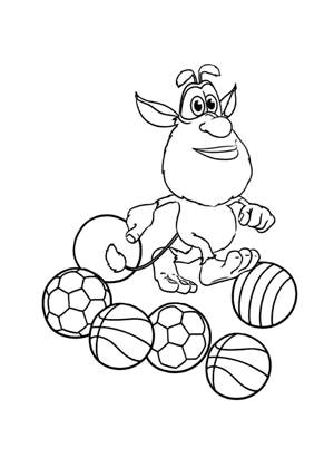 Буба − раскраска 21