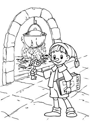 Раскраски Буратино Буратино – раскраска 18