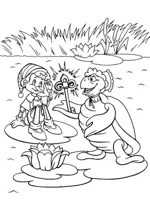 Раскраски Буратино Буратино – раскраска 4