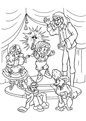 Раскраски Буратино Буратино – раскраска 6