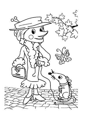 Раскраски Чебурашка Чебурашка – раскраска 2