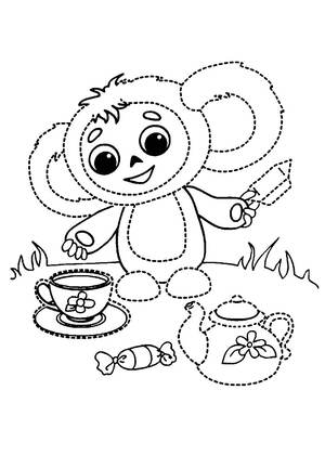 Раскраски Чебурашка Чебурашка – раскраска 22