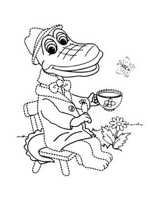 Раскраски Чебурашка Чебурашка – раскраска 7