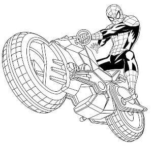 Раскраски Человек паук Человек паук