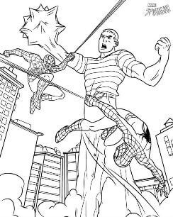 Раскраски Человек паук Человек паук