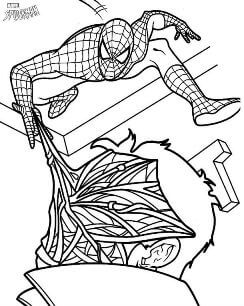 Раскраски Человек паук Человек паук