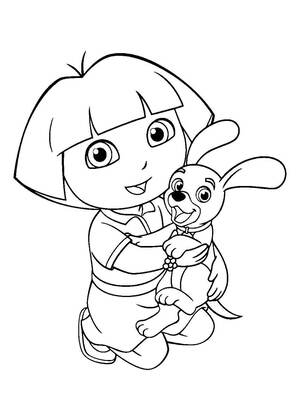 Даша-путешественница — раскраска 18