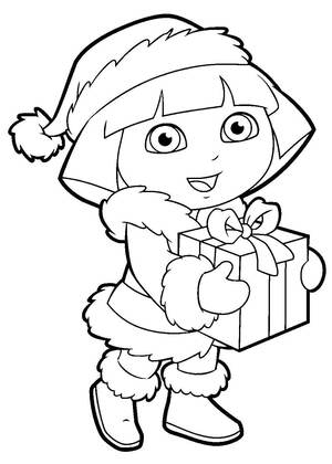 Даша-путешественница — раскраска 26