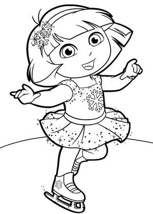 Даша-путешественница — раскраска 9