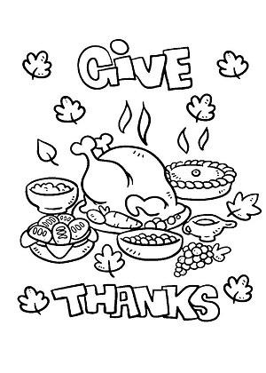 Раскраски День благодарения День благодарения — раскраска 11