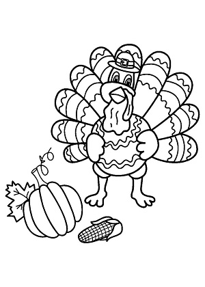 Раскраски День благодарения День благодарения — раскраска 12