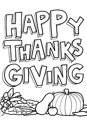 Раскраски День благодарения День благодарения — раскраска 13
