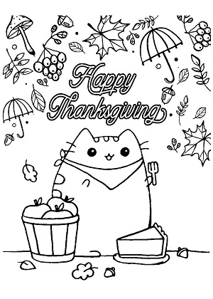 Раскраски День благодарения День благодарения — раскраска 15