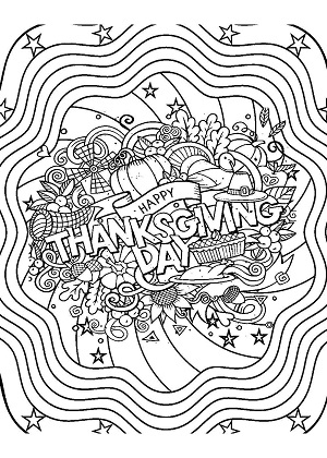 Раскраски День благодарения День благодарения — раскраска 19