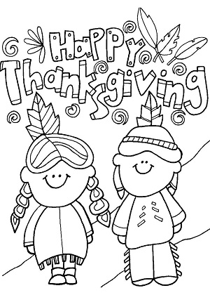 Раскраски День благодарения День благодарения — раскраска 22