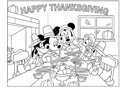 Раскраски День благодарения День благодарения — раскраска 25