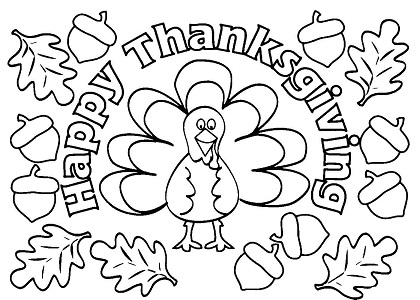 Раскраски День благодарения День благодарения — раскраска 29