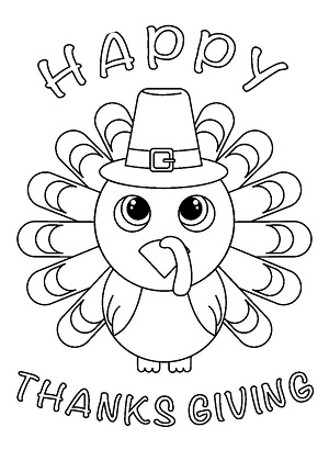 Раскраски День благодарения День благодарения — раскраска 3