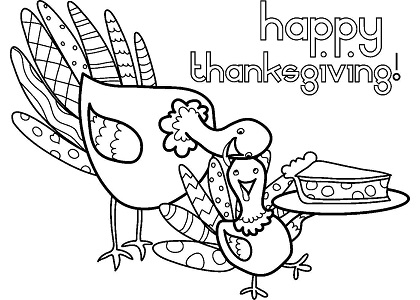 Раскраски День благодарения День благодарения — раскраска 31