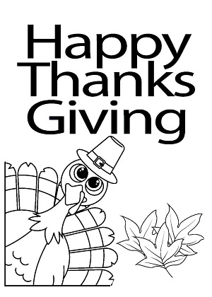 Раскраски День благодарения День благодарения — раскраска 5