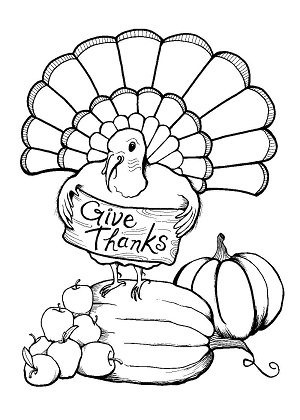 Раскраски День благодарения День благодарения — раскраска 6