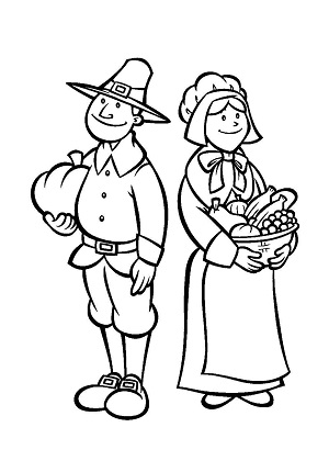 Раскраски День благодарения День благодарения — раскраска 7