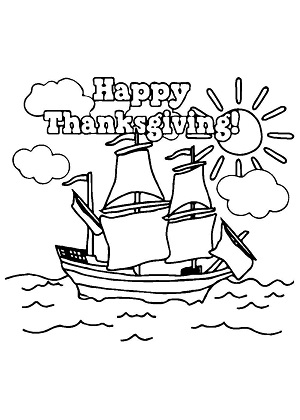 Раскраски День благодарения День благодарения — раскраска 8