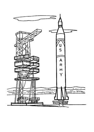 Раскраски День космонавтики День космонавтики раскраска 10