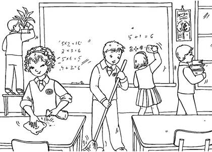 Раскраски День учителя День учителя – раскраска 28