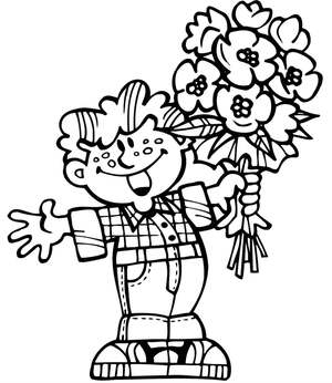 Раскраски День учителя День учителя – раскраска 5