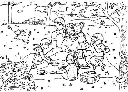 День защиты детей — раскраска 27