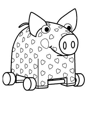 Раскраски Деревяшки Деревяшки – раскраска 1