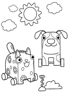 Раскраски Деревяшки Деревяшки – раскраска 11