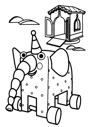 Раскраски Деревяшки Деревяшки – раскраска 14