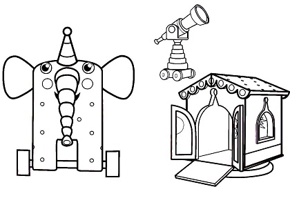 Раскраски Деревяшки Деревяшки – раскраска 19