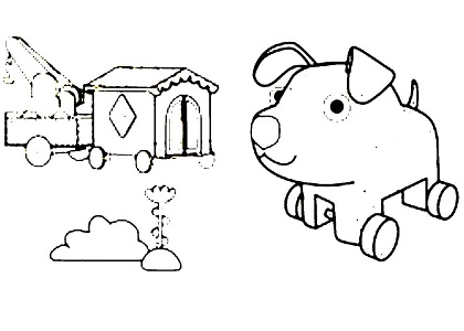 Раскраски Деревяшки Деревяшки – раскраска 23