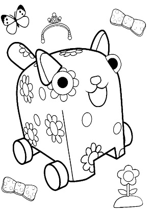 Раскраски Деревяшки Деревяшки – раскраска 6