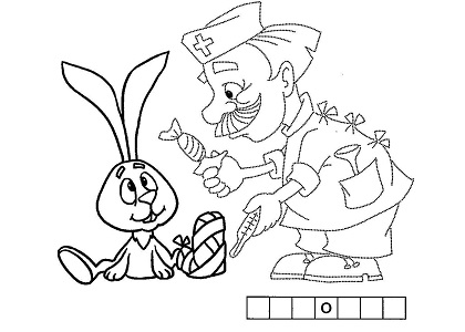 Доктор Айболит — раскраска 16