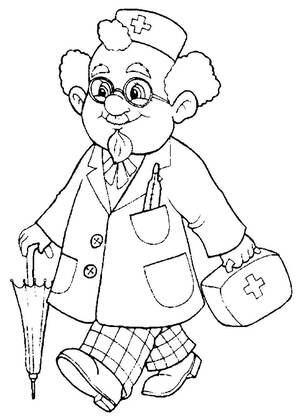 Доктор Айболит — раскраска 5