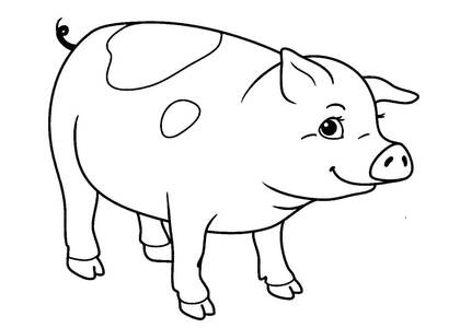 Домашние животные – раскраска 6