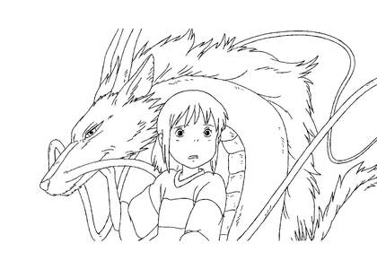 Драконы — раскраска 21