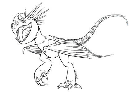 Драконы — раскраска 30