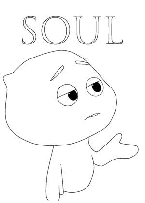 Душа раскраска 11