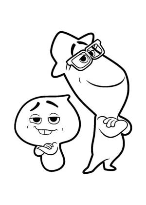 Душа раскраска 13