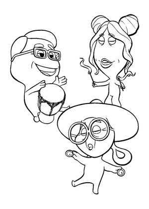 Душа раскраска 2